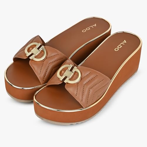 Aldo ONERYAN-220-COGNAC Synthetic EVA Beach Sandals (8)