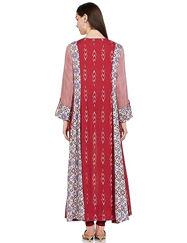 BIBA Sea Green Art Silk A Line Gown