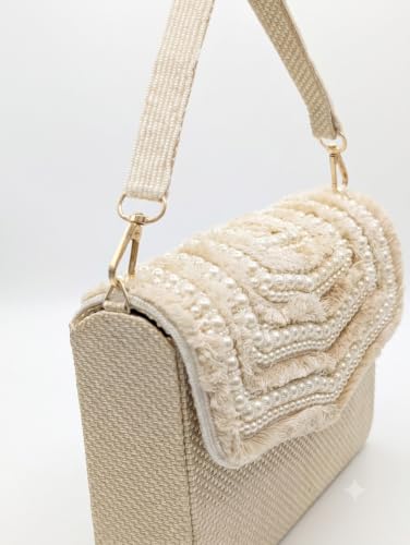 Velure Boho Pearl Flap White