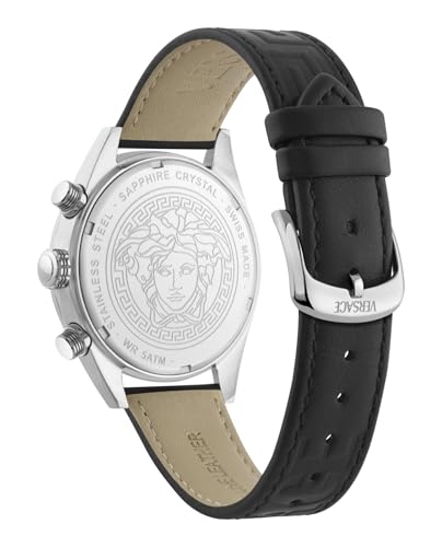 Versace Athletic 44 mm Black Dial Men Chrono Watch- VEKJA0225