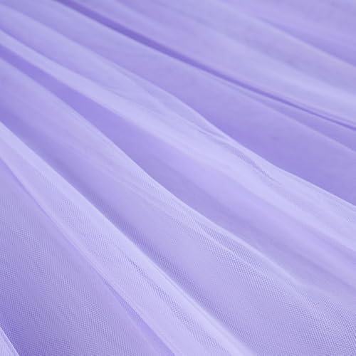Hopscotch Girls Floor Length Party Dresses in Lilac Color For Ages (9-10 Years)