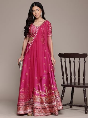 Aarke Ritu Kumar Purple Tanishqa Lehenga With Blouse And Dupatta