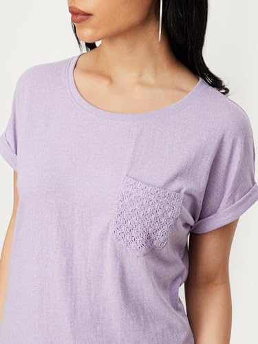 Max Women's Regular Fit T-Shirt (ALIZAH3BLILAC_LILAC