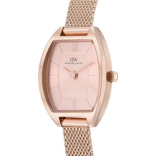 Daniel Wellington Tonneau 20mm Rose Gold-Tone Dial Analog Women Watch - DW0DL2001