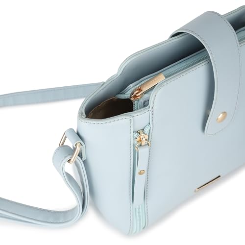 Fastrack Solid Sling Bags for Women, Ladies and Girls | Textured Sling Bag for Womens, Ladies and Girls | Made of Premium Faux Leather