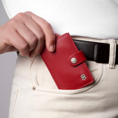 Victorinox Altius Secrid Wallet, Card Holder (0.1 kg), 10 cm, Red, Leather, 612680| RFID 6 Cards Slot