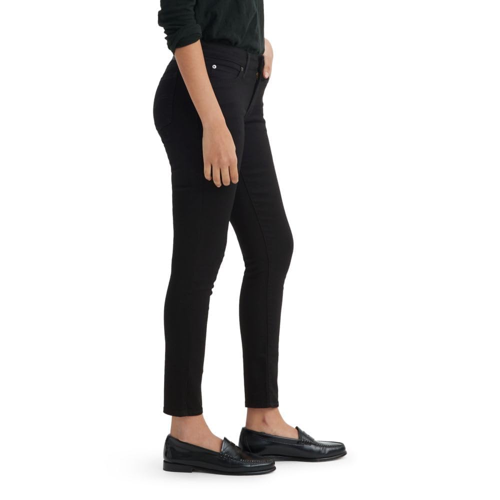 Levi's Women's 711 Skinny Jean, Soft Black, 33 (US 16) S