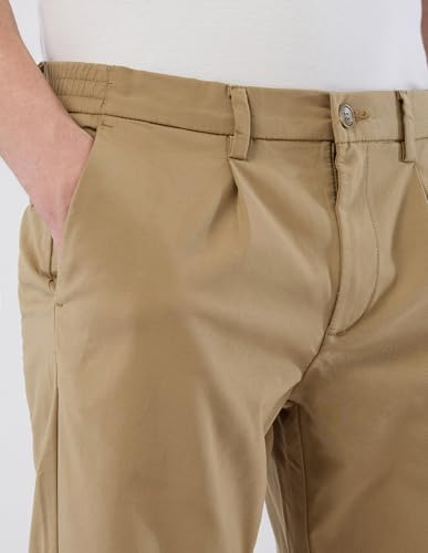 U.S.Polo Association Men's Mid Rise Denver Slim Fit Trousers (USTRO159R_Khaki_32)