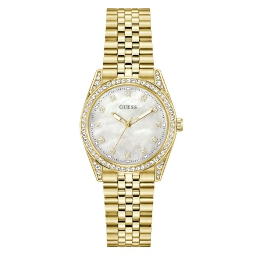 GUESS Round 34mm White Dial Analog Women Watch - GW1099L2