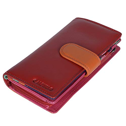 Calfnero Women Genuine Leather Clutch Wallet