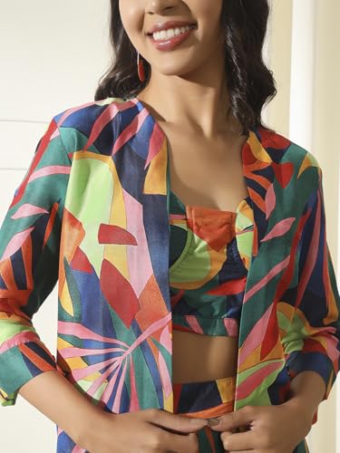 STORIES OF BANNO'S SWAGGER | Woman Polyester Printed Coord Set | Pajama Set | Coord Set for Women Blue