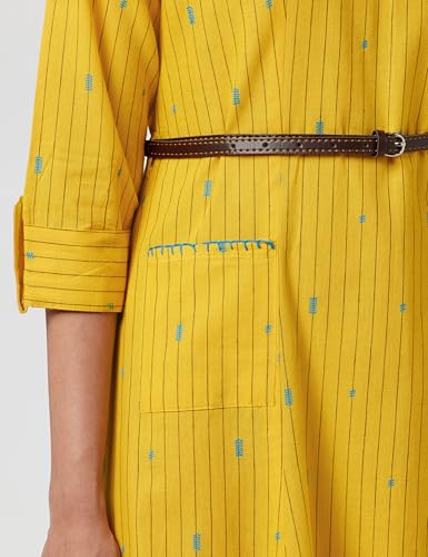 Rangriti Women's Ethnic Mustard Ethnic Wear Dress (Size_3XL)