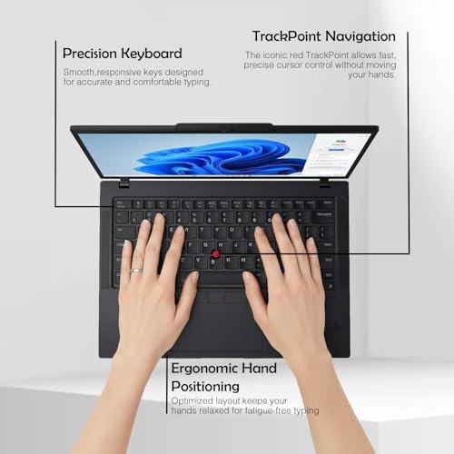 Lenovo ThinkPad T14 Gen 6 Copilot+ AI Business Laptop 14.0" IPS FHD+ Display (Intel Ultra 7-255U, 64GB DDR5, 2TB PCIe SSD, Backlit KB, Fingerprint, 5MP Webcam, 2 Thunderbolt 4, Win 11 Pro)