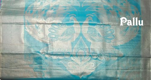 VFCollections Women's Traditional Handloom Kanchipuram Silk Pure - Royal Collections - Pattu Sarees | Rich Zari Woven Design | Bridal Saree | Unstitched Blouse (VFC738-5)