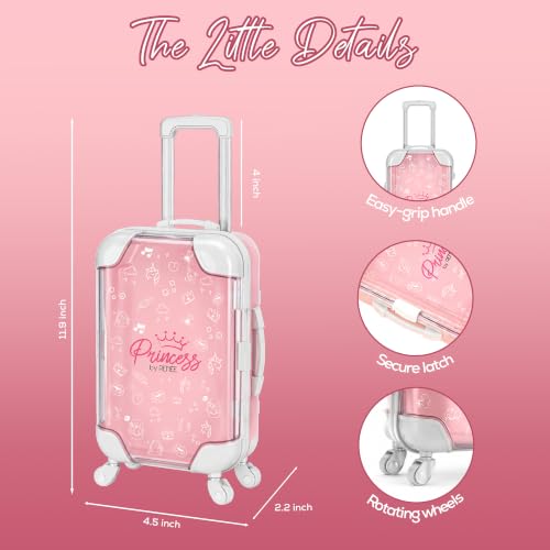 Princess By RENEE Trolley Bag for Kids & Preteens | Multipurpose Storage Kit for Personal Care Products, Jewellery, Stationery | Travel-Friendly Design | 1 Unit