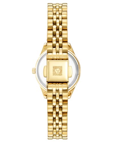 Anne Klein Women's Analog Watch Blue Lapis Dial Gold-Tone Bracelet | Crystal Bezel