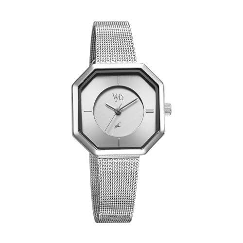 Fastrack Analog Silver Dial Women's Watch-FV60034SM01W