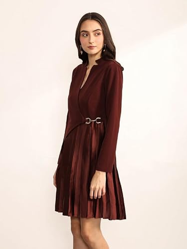 Kazo Women's Atwood Mini Dress (Wine XL)