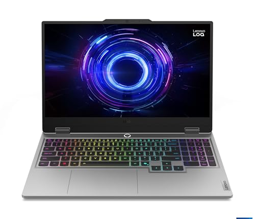Lenovo LOQ Intel Core i7-14700HX | NVIDIA RTX 5050 8GB (16GB RAM/512GB SSD/144Hz Refresh Rate/440 AI TOPS/15.6" (39.6cm)/Windows 11/Office 2024/Grey/2.4Kg), 83JE01KLIN Gaming Laptop