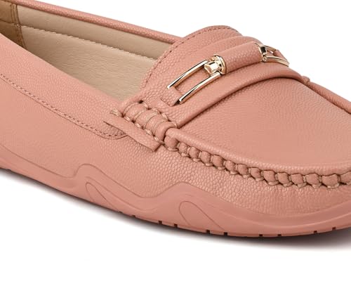 LOUIS STITCH Women’s Premium Pink Slip-On Loafers | Elegant Solid Slip-On Comfort Shoes for Casual and Formal Wear | Slip-On Loafer Shoes for Women | LSLD-BLR-HS03-PK | UK-4