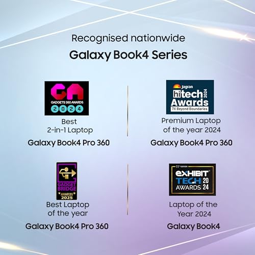Samsung Galaxy Book4 (Gray, 16GB RAM, 512GB SSD)| 15.6" Full HD Screen| Intel i5 14th Gen 120U Processor| Windows 11 Home| MS Office 2021| Fingerprint Reader| Intel Iris XE Graphics| RJ45 LAN Port