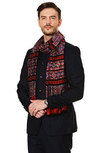 Pashtush Men's Stole (207359_Maroon_Free Size)