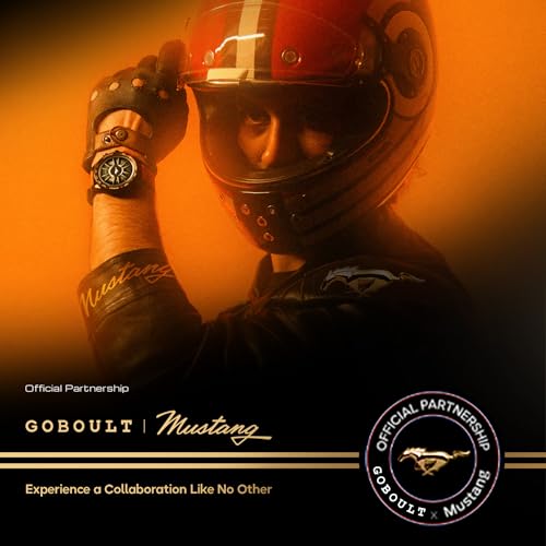 GOBOULT Newly Launched Mustang Stallion Smart Watch 1.43'' AMOLED Display, Rotating Bezel, BT Calling, 200+Watchfaces, 700 Nits Brightness, AI Voice Assistant, SpO2 Monitoring (Turbo Orange