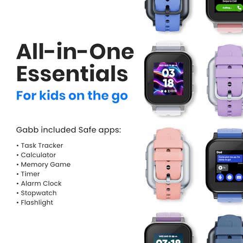 Gabb Watch 3e - Kids Watch with GPS Tracker, No Internet, Silver
