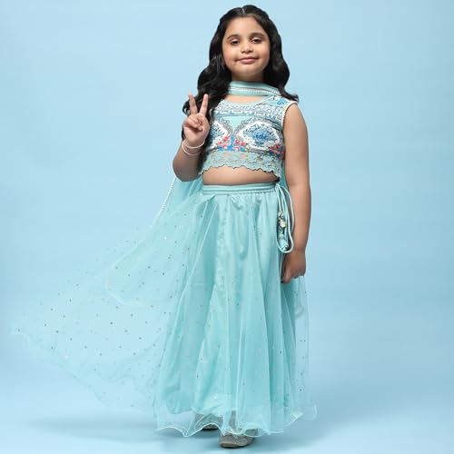 BIBA Girls PRINTED STRAIGHT KID(KWSUMMER ZEST5826_WHITE_9)