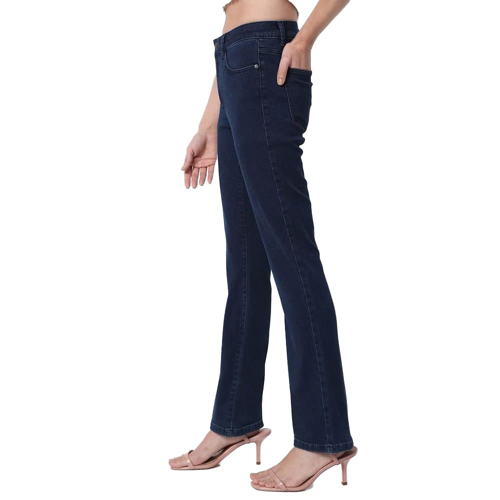 VERO MODA Women's Bootcut fit Blue Classic Jeans_31