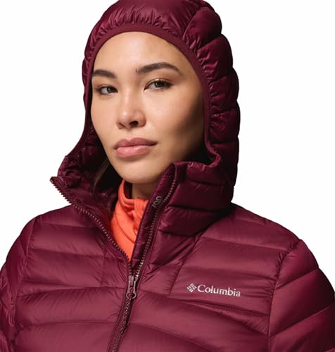 Columbia Women Maroon OmniShield Corelite Down Jacket, XL