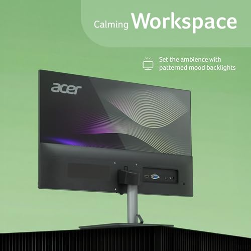 Acer RS272 P1 27 Inch IPS FHD Monitor | 144Hz Refresh | 1ms VRB | AMD FreeSync | Ultra Slim 6.9mm ZeroFrame Design | HDMI + VGA | 99% sRGB | Dual Glass Design | Built-in Speakers | Tilt Adjustable