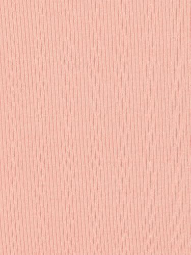Max Girls Ribbed Skinny Fit Leggings (Peach_14-16 Y)