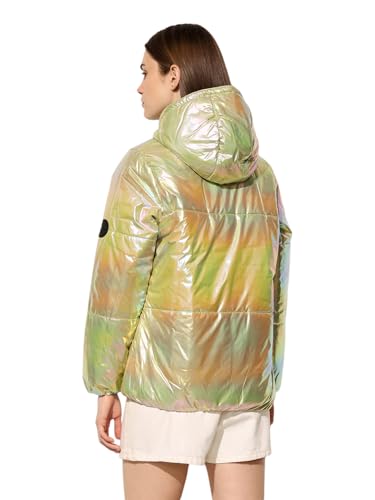 ONLY Women's Solid Regular Fit Green Jacket