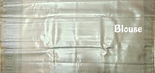 VFCollections Women's Traditional Handloom Kanchipuram Silk Pure - Royal Collections - Pattu Sarees | Rich Zari Woven Design | Bridal Saree | Unstitched Blouse 1