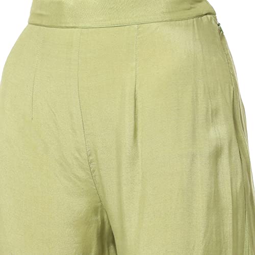 BIBA WOMEN FABRIC(RTS RC K1924A_GREEN_FREE)