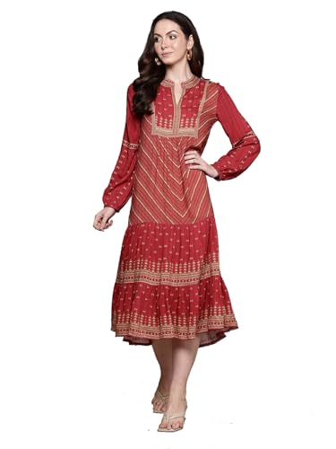 Ritu Kumar Red Essential-Bhuj Long Dress
