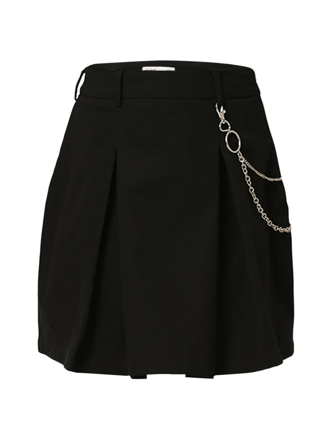 VERO MODA Girls Cotton Black A-Line Skirt