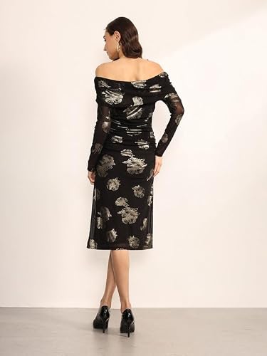 Kazo Women's Fallon Midi Dress (Black M)