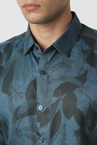 Van Heusen Men's Slim Fit Shirt (VDSFESLF032713_Navy