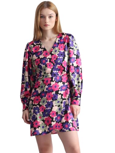 ONLY Women's Polyester Sheath Above The Knee Dress (15316157-Paisley Purple_Paisley