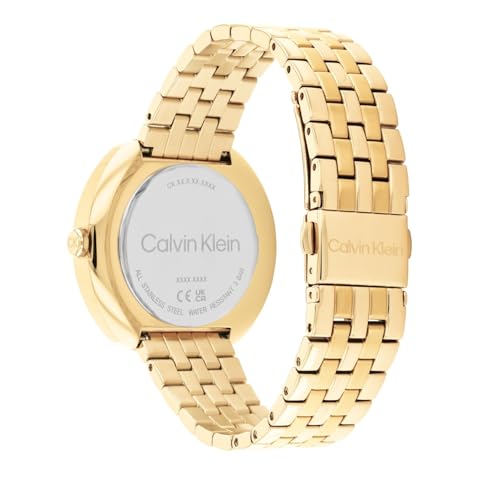 Calvin Klein Shape Qtz Multifunction Grey Round Dial Women's Watch|Stainless Steel Material|Multi Color Band - 25200336