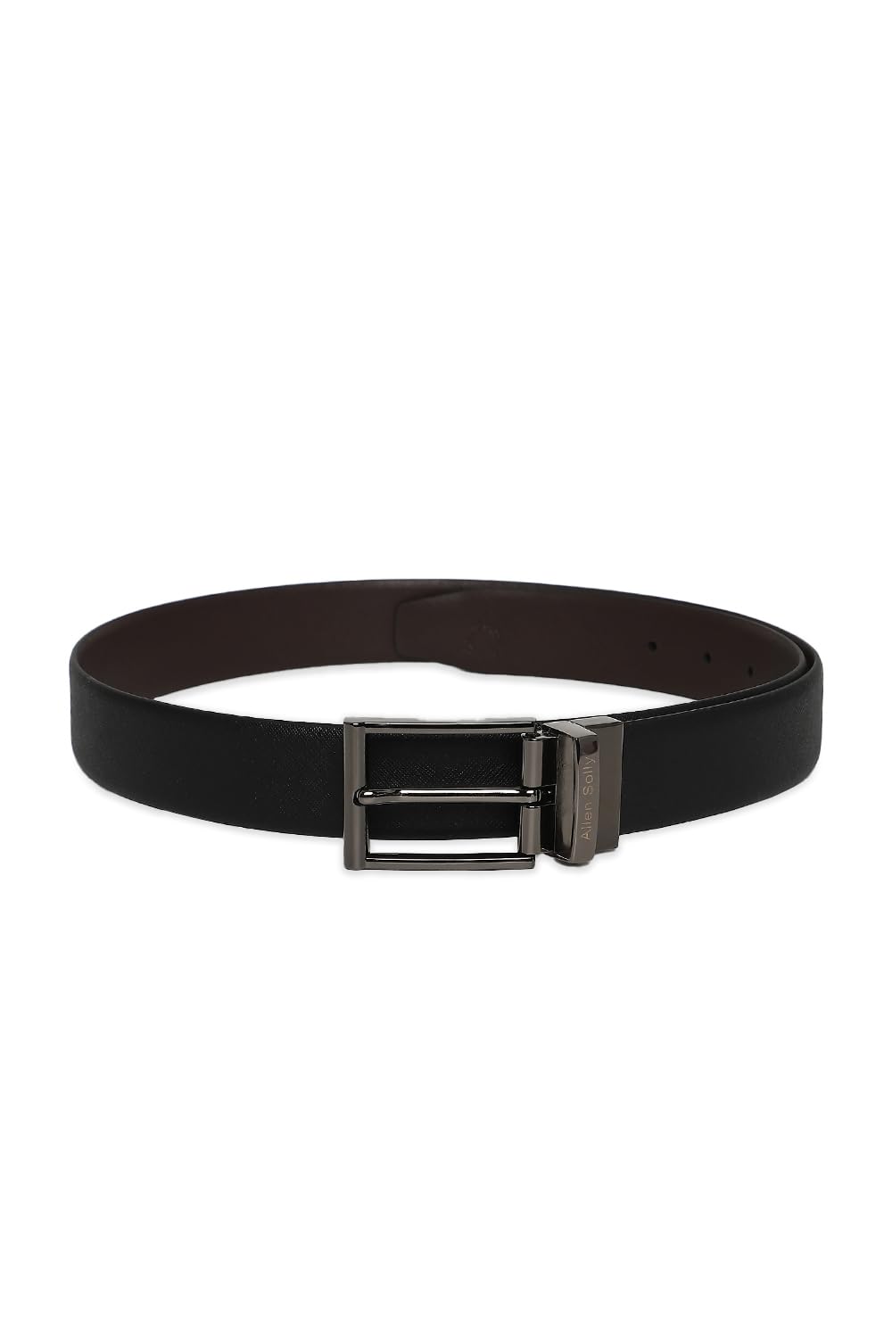 Men Black Solid Formal Belt