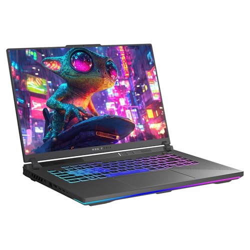ASUS ROG Strix G16 Gaming Laptop, AMD Ryzen 9-8940HX, 64 GB DDR5 RAM, 2 TB PCIe SSD, 16" WUXGA (1920x1200) 165Hz Display, Nvidia G-Force RTX 5070Ti, 4-Zone RGB Backlit Keyboard, W11 Pro, Eclipse Grey