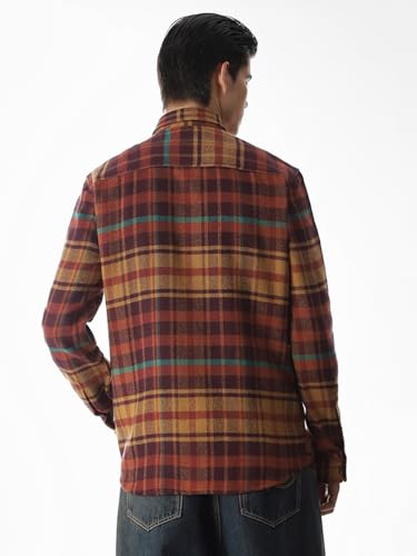 Jack & Jones Men's Regular Fit Red Shirt