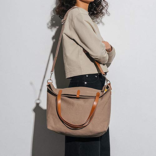 DailyObjects Latest Stylish Buoy Tote Bag for Girls & Women | Sturdy Cotton Canvas Material | Double Shoulder Straps | Ladies Handbag Purse For Daily & Office Use | Zip Pocket | Handcrafted