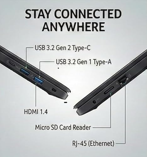 acer TravelLite Bussines Laptop TL04-51M | Core 5-120U | 14 INCH FHD IPS | 8GB DDR4 | 512GB | WiFi 6+ BT 5.2 | 1MP HD-CAM | 36WHR | 45W | Black | Windows 11 Home (UN.36JSI.005)