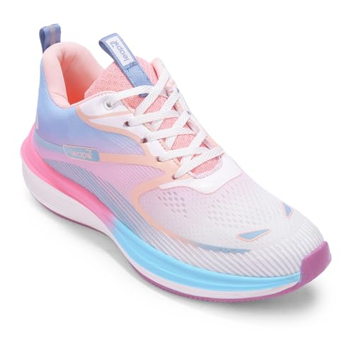 Liberty LEAP7X SINESTAR-E Pink Sports Lacing Walking Shoes for Women - 4