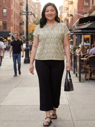 Max Women Printed Top (Beige_4XL)