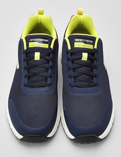 Skechers Mens TERRENEX Navy Lime Casual Lace Up Shoe, 7 UK